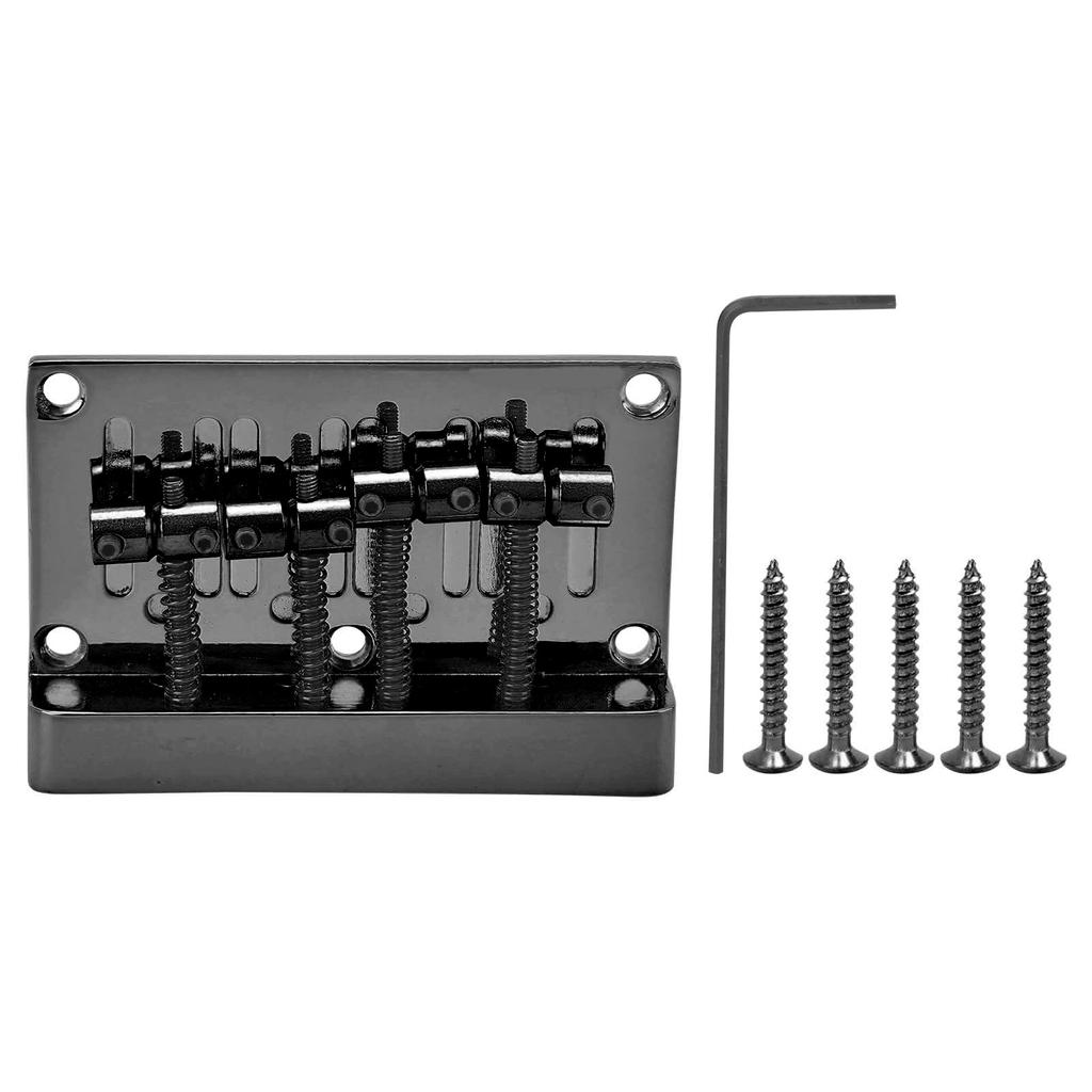 4 Strings Bass Bridge Tailpiece Thickened Electric Box Guitar Plate Instrument Accessories 85mm