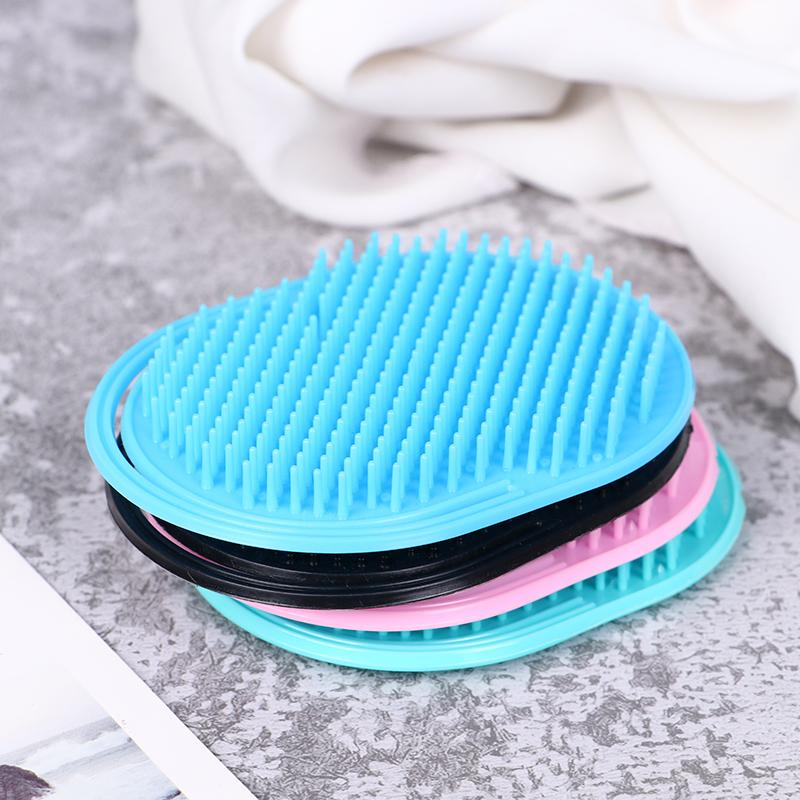 1Pcs Pocket Travel Hair Comb Brush Men Beard Mustache Palm Scalp Massage