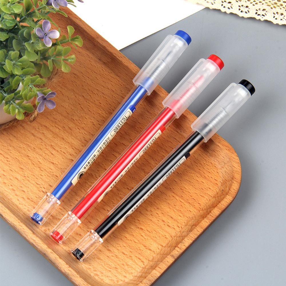 Gel Pen 0.35mm Pen Lead Black Blue Red Ink Writing Pens Gel Ink Pens Comfort Grip for Office Business School Student Signature Exam Stationery Suppli