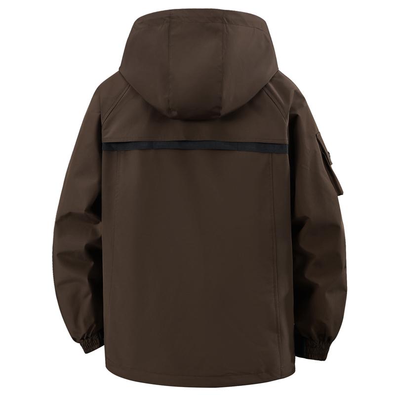 Plus Size 5XL-11XL Autumn Waterproof Trench Coat for Men Windbreaker Casual Long Sleeve Oversize Men's Jackets Hooded