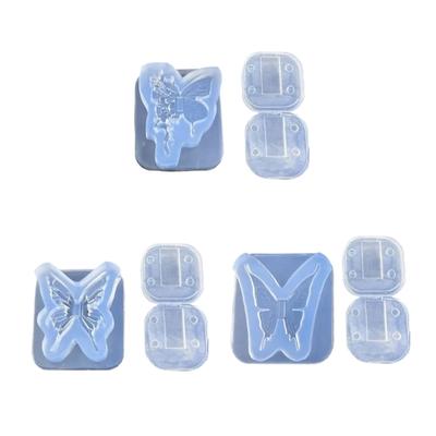Moule en Silicone Forme Papillon Haute Élasticité Pour Extension d'Ongles et Accessoires de Fabrication de Bijoux Créatifs