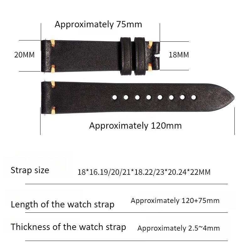 22mm 23mm high-quality genuine leather watch strap For Casio EDIFICE EFR-552D/539/303 EFV-650D MDV-107D Men's Cowhide watchband