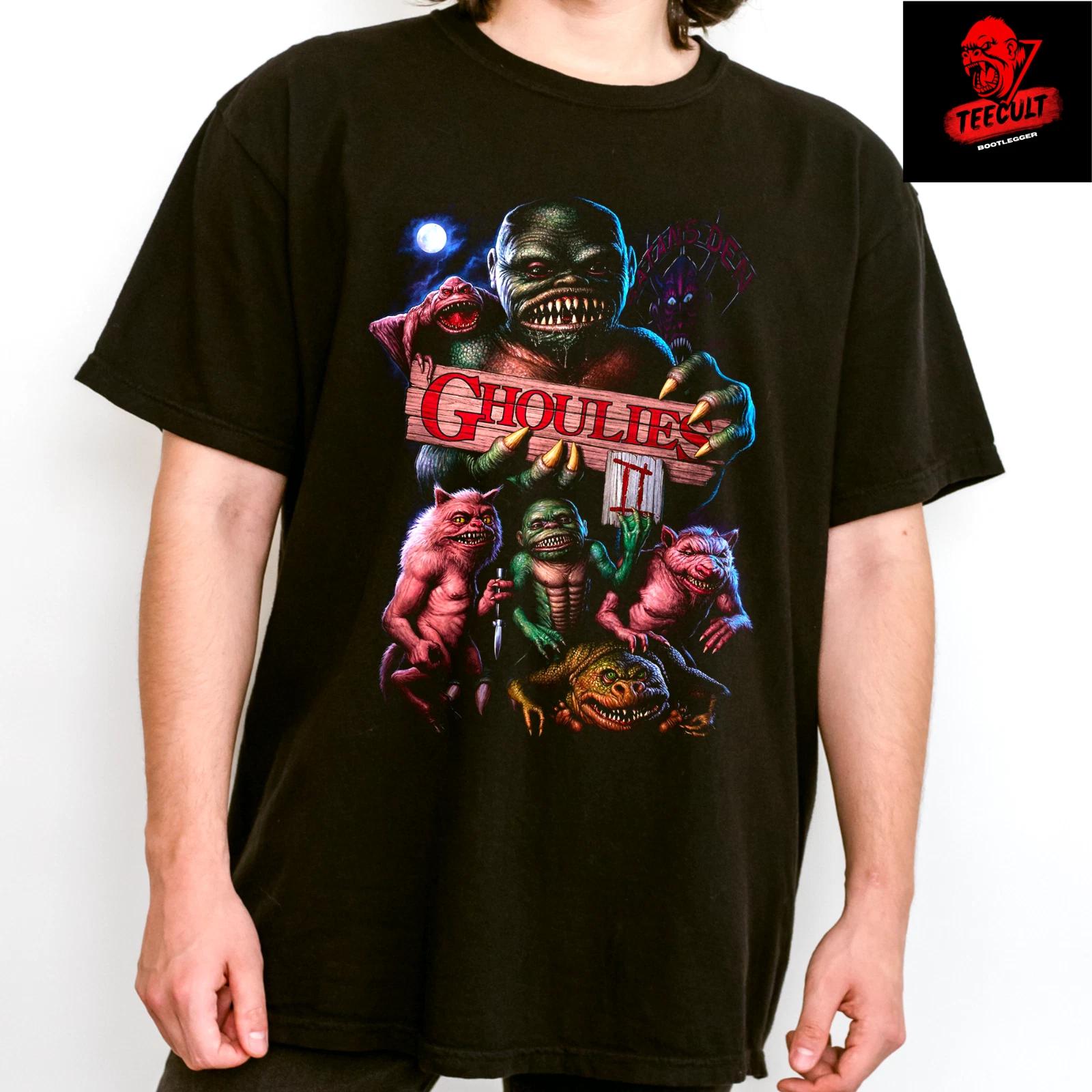 Men s and Women s T-shirts Ghoulies Retro 80s Horror Movie Tee Heavy Cotton Unisex XXXXL