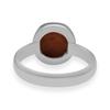 10X10 mm Natural Orange Copper Turquoise Gemstone 925 Sterling Silver Prong Set Ring Women & Girls