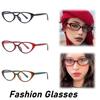 Men Women Fashion New Cat Eye Full Frame Optical Glasses Fashion Hd Anti Blue Light Eye Protection Glasses Trendy Flat Glasses