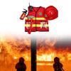 Firefighter Costume Toy Accessories Firefighter Role Play Dress-Up Set for Kids