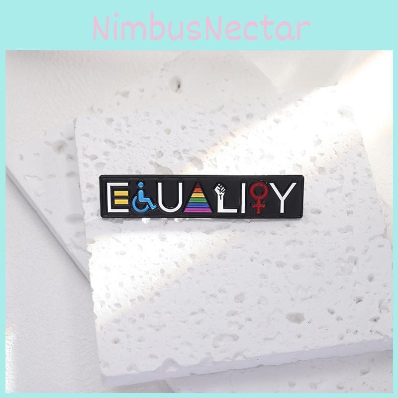 Unique Rainbow Striped Cartoon Metal Badge Colorful Enamel Brooch For Clothing Bags And Items Personal