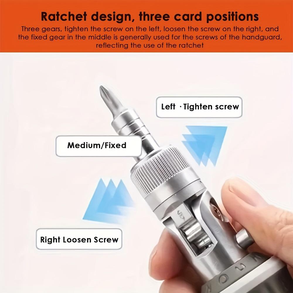 Professional 8-in-1 Ratcheting Multitool Screwdriver with Magnetic Tip - Perfect for DIY and Repair Projects