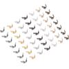 50-200pcs/Lot End Crimps Beads Ball Chain Calotte Connector Clasp Clamshell Bead Tips Knot Covers Bracelets Clip Buckles