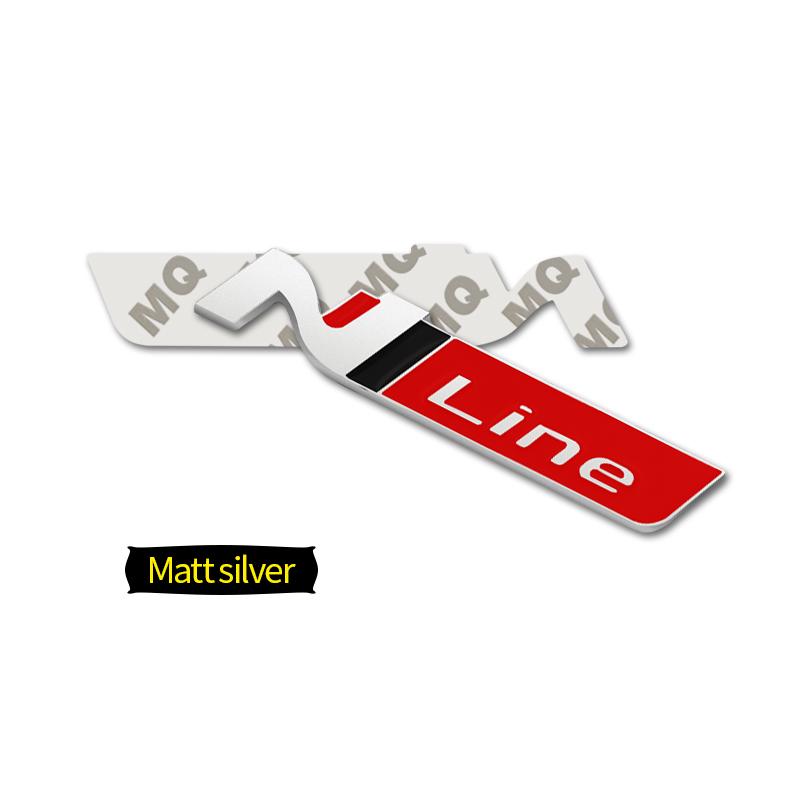 Car-Styling Metal Stickers N LINE Emblem Grille Badge For Veloster Accent Kona Elantra Ix25 Ix35 i30 i20 Sonata Tucson Kona