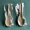 Zebian Biodegradable Rice Husk Disposable Spoons
