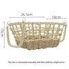 Style Handmade Paper Rope Woven Storage Basket For Jewelry And Snacks Organizer