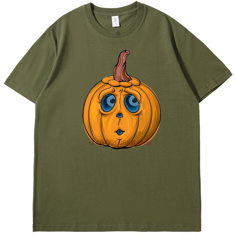 Halloween Pumpkin Fashion Graphic T Shirts Cotton Round Neck Tshirt Unisex Streetwear Summer New Shirts And Tshirts