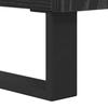 TV Stand Black Oak Effect 100 x 34.5 x 44.5 cm