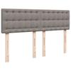 Vidaxl Letto Continentale Con Materasso, Taupe, Tessuto, 140X200 Cm
