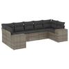 VidaXL Garden Lounge Set with Cushions 7 Pcs, Patio Sofas, Patio Furniture Set, Outdoor Furniture, Grey 3222989