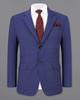 Victoria Blue Gingham Checkered Single Breasted Blazer