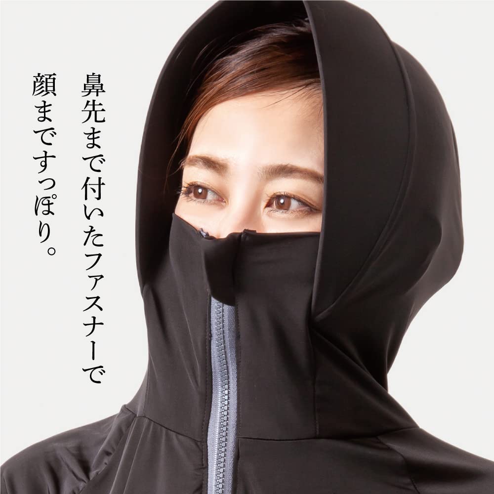 Alphax Rashguard UV Protection Hoodie Shine M Size