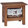 Side Table Brown 38 X 28 X 35 Cm Solid Mahogany Wood