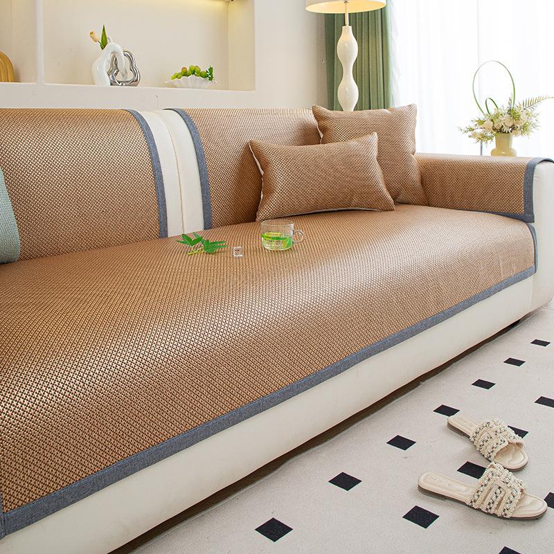 

Новая Современная Простая Ротанговая Подушка для Дивана Летний Коврик для Дивана Летняя Подушка для Сиденья Фиксированный Чехол Полотенце 70*70cm