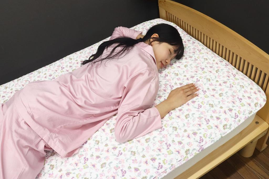 Romance Kosugi Official Sleep Atelier Mattress Pad, Single Size, 100% Cotton, Washable Quilted, Washable, All Season, with Elastic Corners