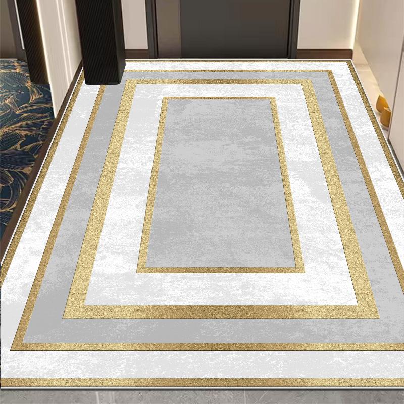 Luxury Style Entrance Door Mat Large Area Living Room Decoration Carpet 200x300cm Non-slip Lounge Soft Rug Washable Customizable