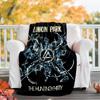 1pc Linkin Park1 Theme Blanket - Digital Print, Polyester, Cozy for All Seasons, Perfect for Outdoor, Camping, and Travel