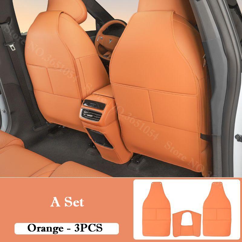 For Changan Deepal S05 2025-2026 Car Leather Seat Kick Mats Pad Rear Row Seat Protection Scratch Dirt Resistant Anti Kick Pad