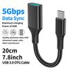 Type-C To USB 3.0 OTG Cable 5Gbps for iPhone 15/16 Xiaomi Data Transfer Cable for Flash Drive Hard Drive 3