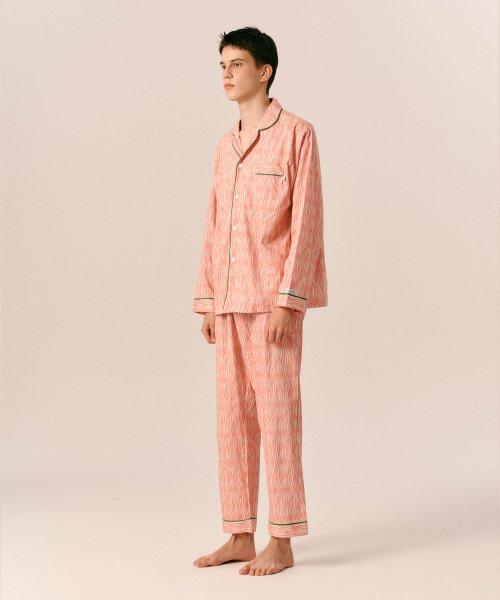 [Sleepy cat] Pink Flame Pajamas [Shipped from Korea] 100% Authentic Pink