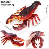 Simulated Marine animal model crab lobster starfish turtle underwater world Marine life Children's educational toy modelset toy