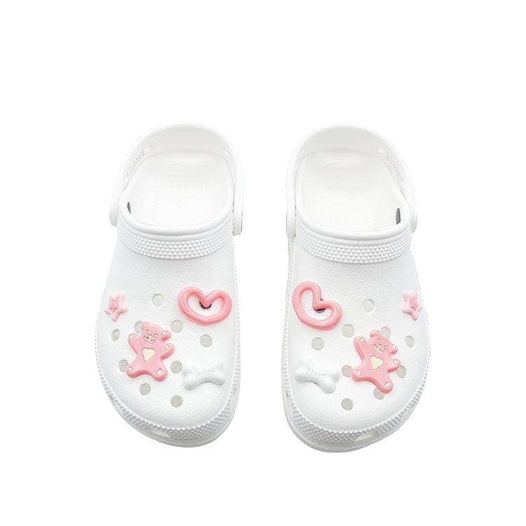 Crocs Classic Platform Lined Clog Cute Campus Beach EVA Comfortable and Versatile Hole Shoes Unisex White
