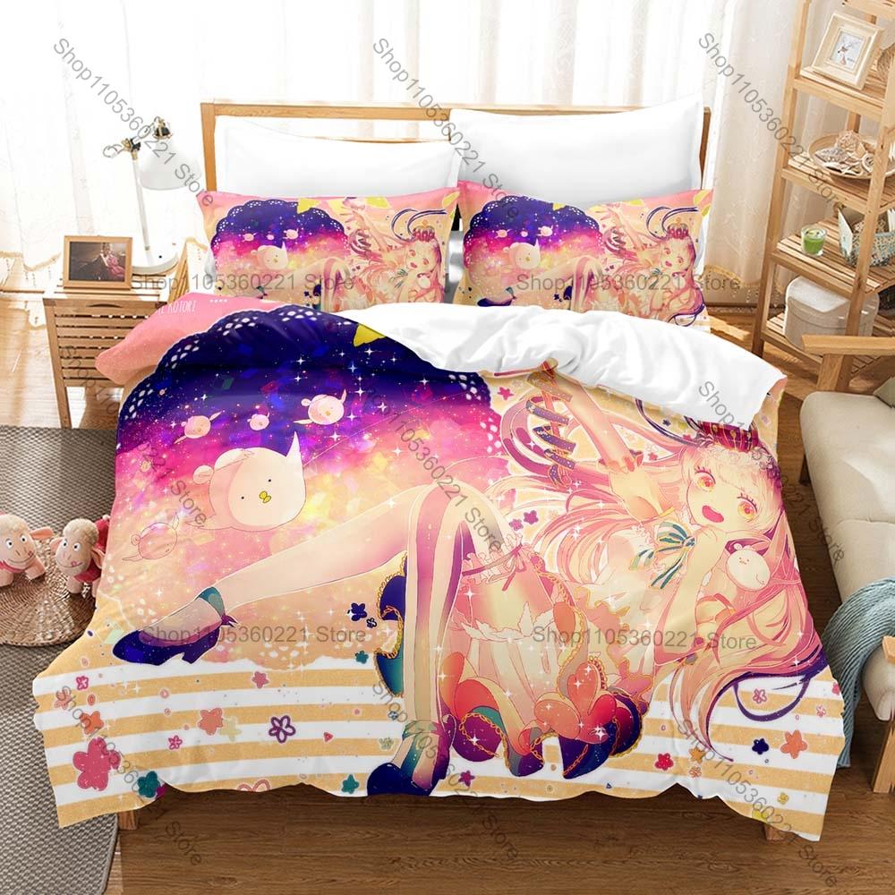 Soft Polyester Microfiber Kotori Minami sweet fashion bird idol themed 3PCS Bedding 1 Duvet Cover + 2 Pillowcases All Season