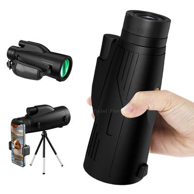 12x50 Leistungsstarkes Fernglas Große Reichweite Prismatischer Zoom HD BAK4 Tragbares Professionelles Teleskop Monokular für die Jagd