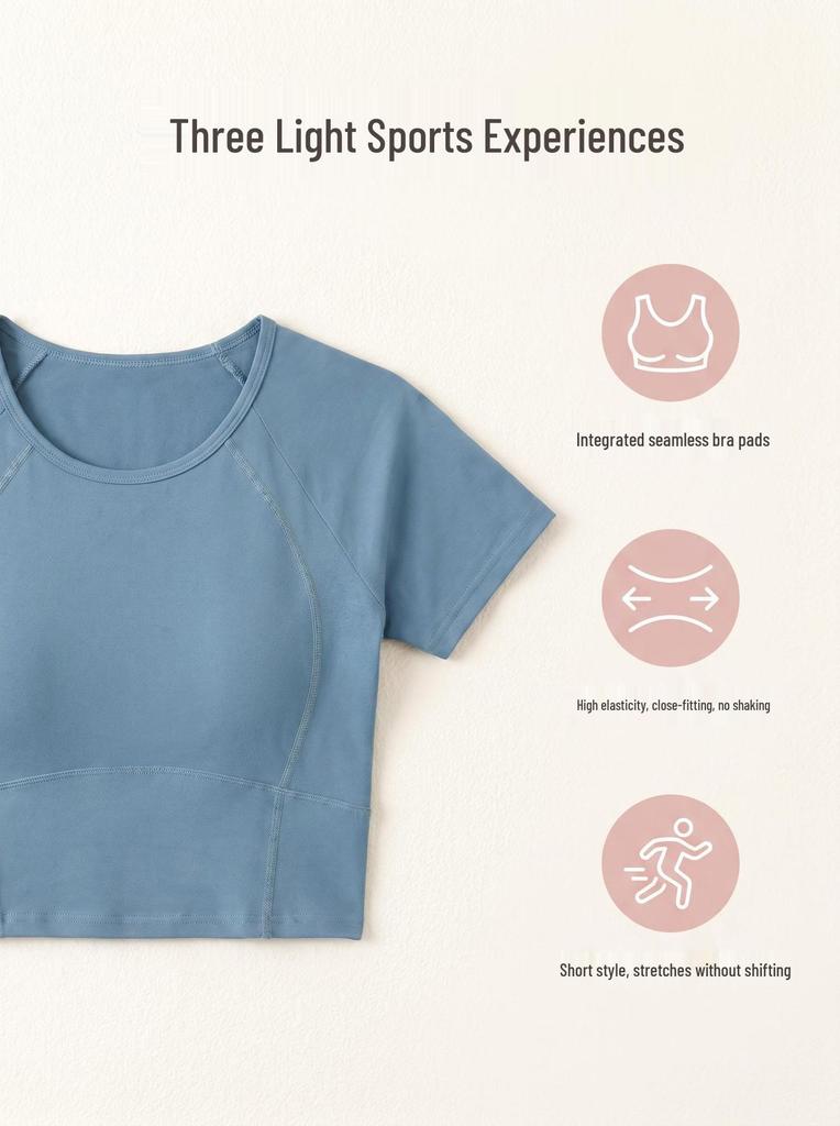 Women's Slimming High-Stretch Breathable Yoga T-shirt - Summer Fitness Top