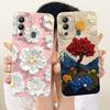 For Infinix Hot 12 12 Play Cute Cat Flower Cartoon Phone Case For Infinix Hot12i Hot 12Play Shockproof Soft Silicone Bumpers