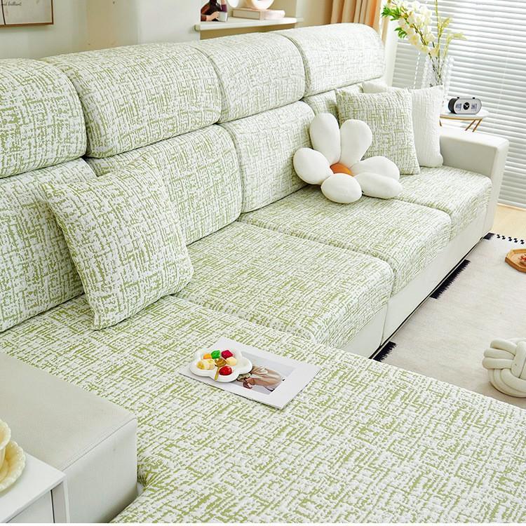 Summer Ice Silk Sofa Cover Universal Sofa Cushion Slip Resistant Full Wrap Seat Pad Cool Mat For Sofa Summer Use Pillow cover зелёный
