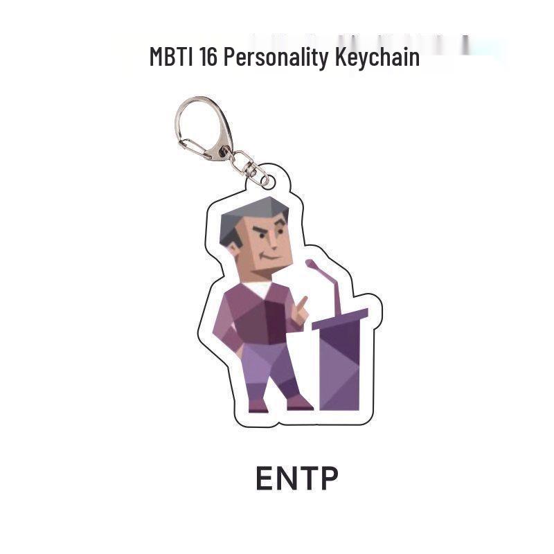MBTI 16 Personality Acrylic Keychain Standee - Classic Style Character Ornament