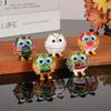 Owl Trinket Box Jewelry Box Hinged Collectible Animal Figurine Ring Necklace Holder Alloy Diamond Enamel Crafts Ornaments