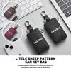 For Isuzu PU Leather Car Key Pouch Auto Key Bag with Zipper Closure PANTHER 4X4 ASCENDER TAGA EV Dmax I II WFR VAN NFR ATV