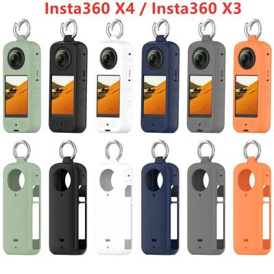 Adecuado para Insta 360 X4 Funda protectora de silicona Cubierta protectora de cámara Insta360 X3