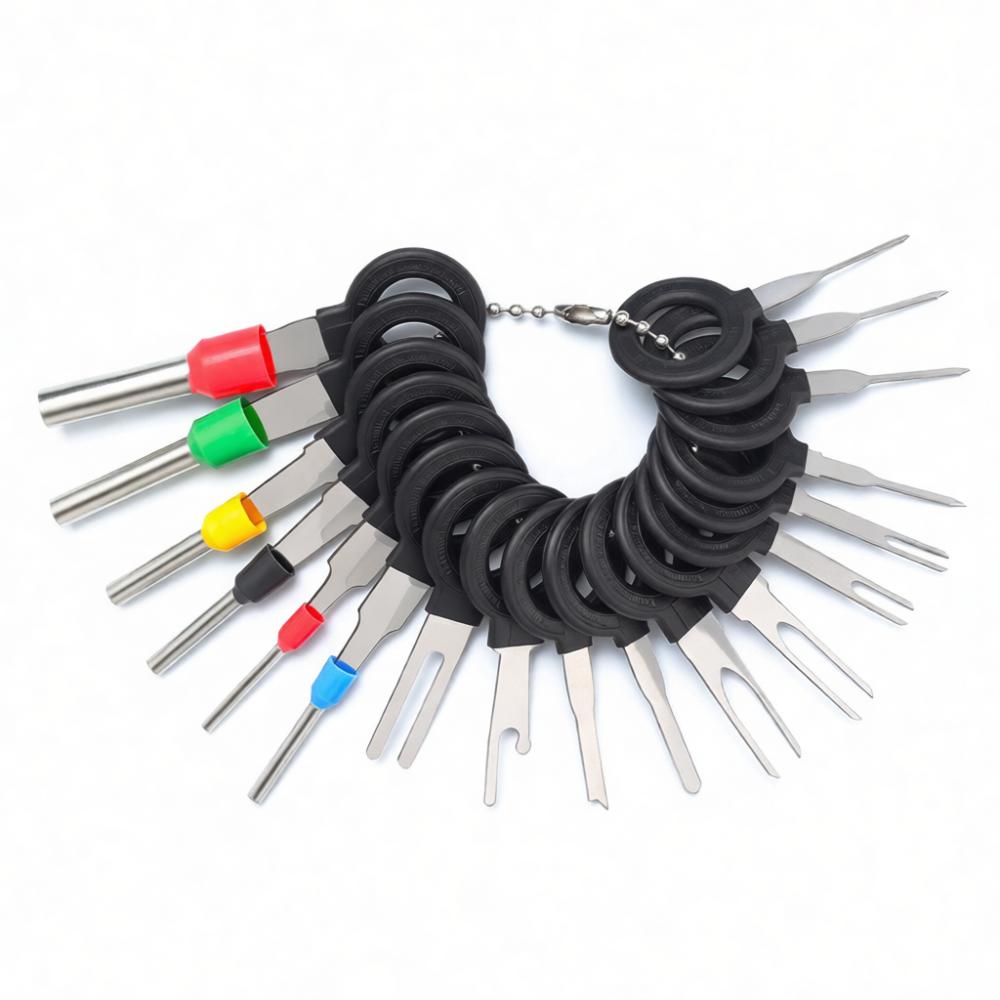 Stainless Steel Connector Pin Extracting Tool Auto Wiring Harness Repair Terminal Disassembly Utility Electrical Hand Kit