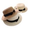 Spring and Summer Korean Version of Straw Hat, British Retro European and American Bows, Flat Top Topper, Sunshade and Sunscreen Beach Hat?