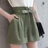 Women's High-Waisted Floral A-Line Shorts, Loose Fit, 2026 Summer Korean Style Wide-Leg Hot Pants
