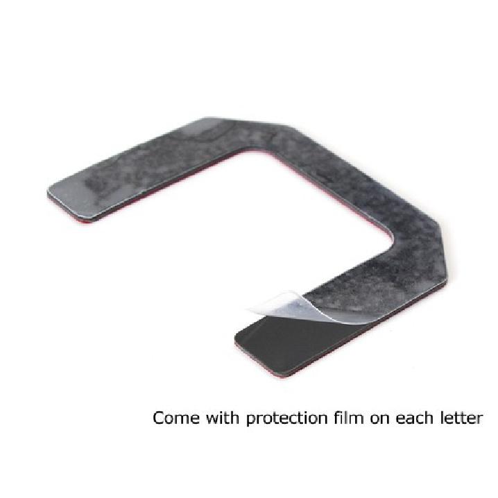 Matte Black Finish 3D 6pcs Tailgate Letter Pieces For 2014-21 Toyota Tundra