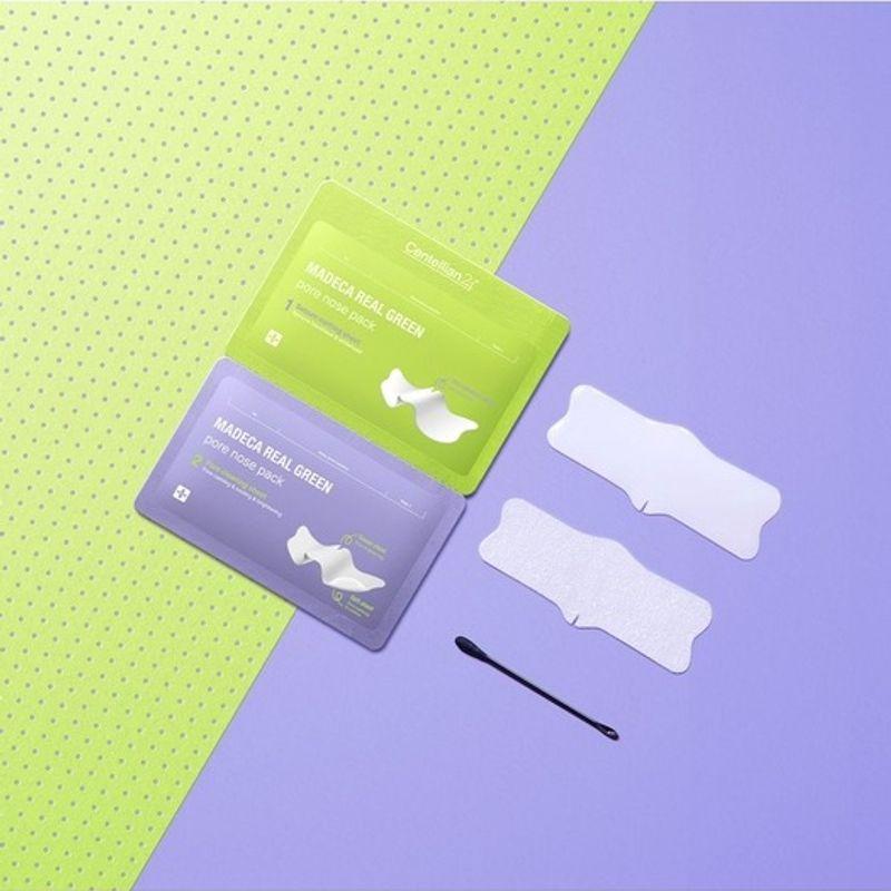 NEW Madeca Real Green Pore Nose Pack (5 Sets)