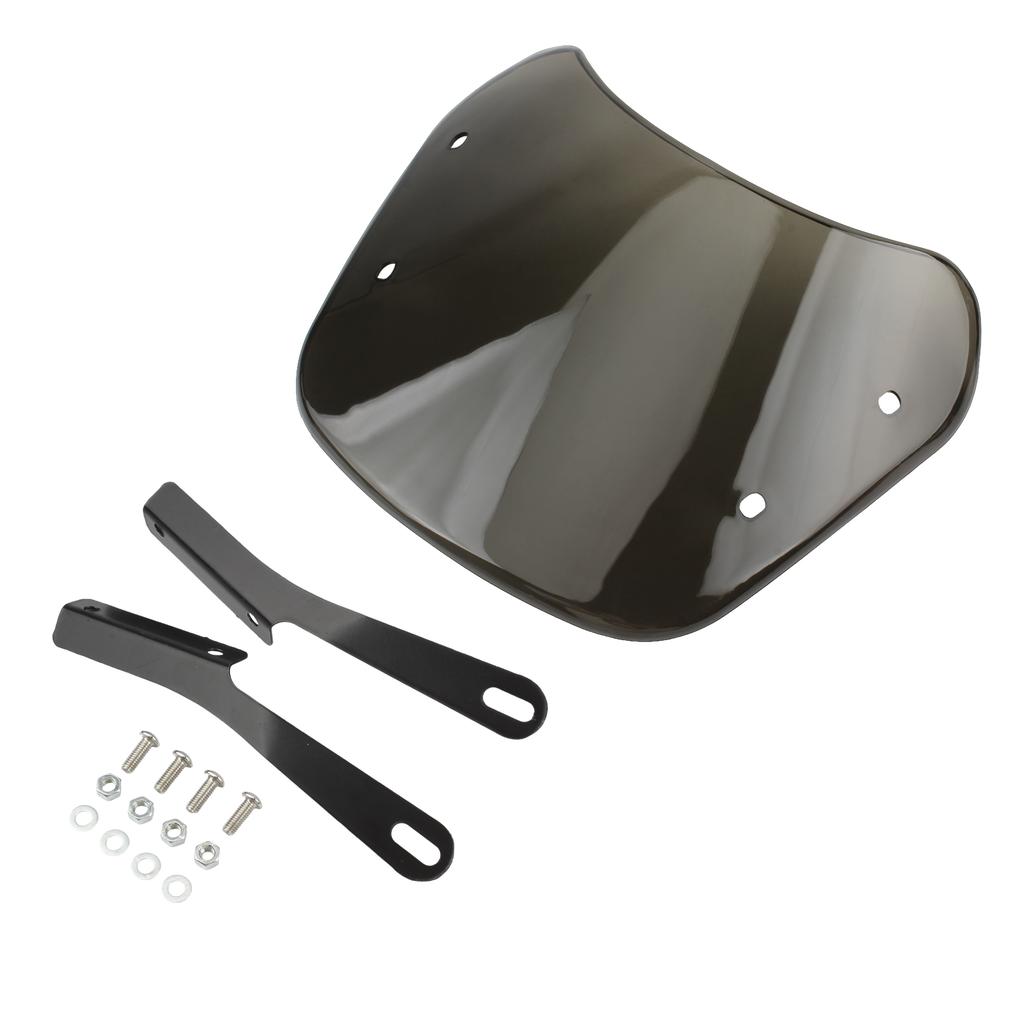 For Honda NAVi 5-7Inch Retro Motorcycle Modified Headlight Windshield Front Windscreen Deflector For Yamaha Kawasaki Suzuki