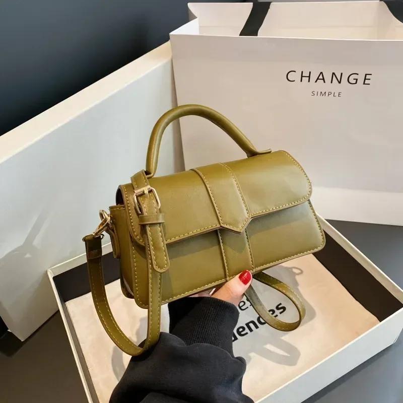 

Женские сумки через плечо из искусственной кожи, модные винтажные сумки квадратной формы