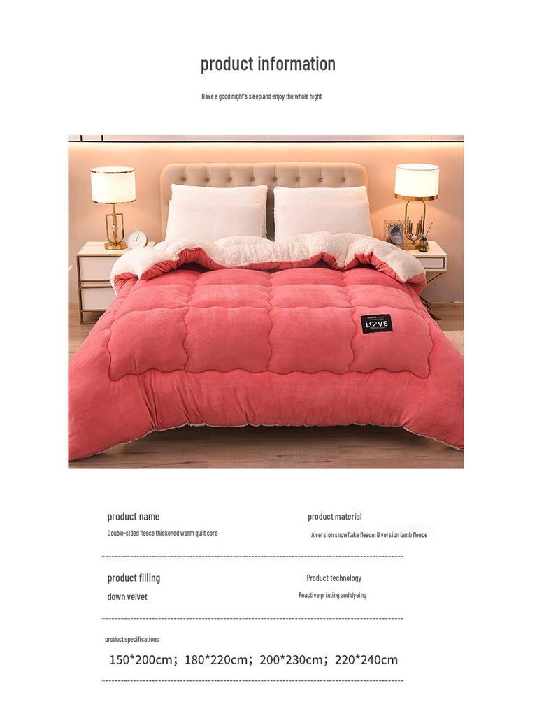 Przytulna Zimowa Kołdra z Aksamitu Jagnięcego - Pogrubiona, Ciepła i Idealna do Akademików lub na Pojedyncze Łóżka