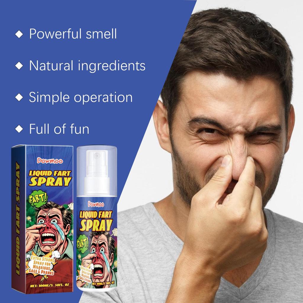 DOWMOO Prank Stinky Fart Spray for April Fool's Day Gag - Portable and Concentrated.